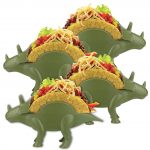 Tricertaco double-slotted taco holders