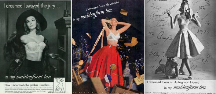 Vintage ad campaign: I dreamed I was [doing WHAT?!] in my
