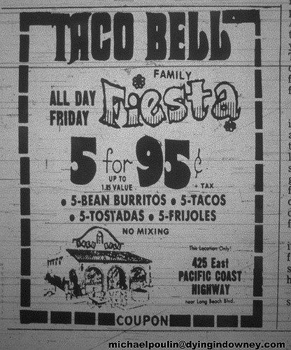 Vintage Taco Bell: Menus and Ads from the Good Old Days - Rare