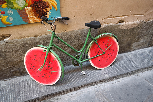 sunday watermelon bike