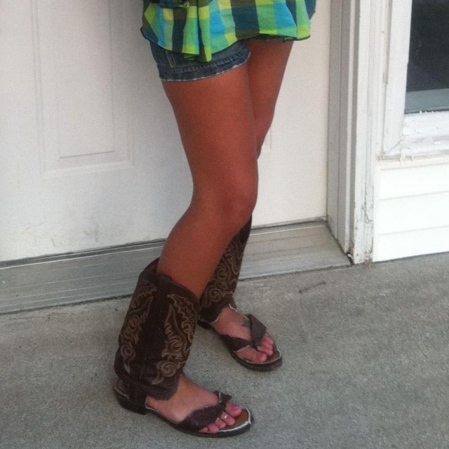 Cowboy Boot flip flops