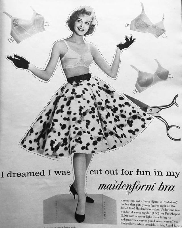 Vintage advertising print ad FASHION Maidenform bra Dreamed Took Cue Pool  1963