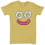 funny face breakfast tee shirt