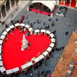 giant heart in Piazza dei Signori Verona Italy #2