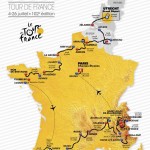 Tour de France map route