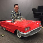 miniature t-bird at Paramount with John Lee