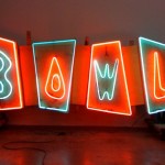 neon bowling sign