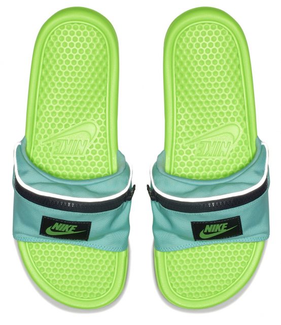 nike benassi jdi fanny pack green