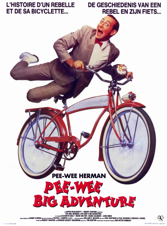 Pee-wee's Big Adventure poster from Belgium