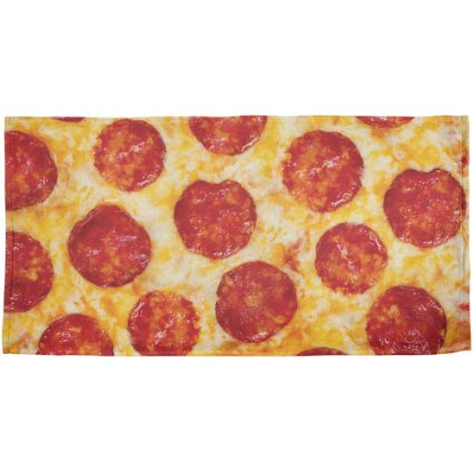 pizza beach towel