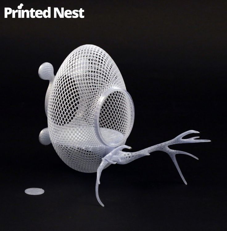 3D-Printed Egg-Shaped Bird Nests! 