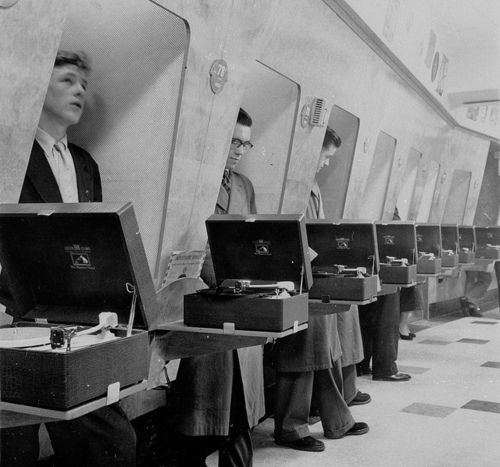 record store listening booths