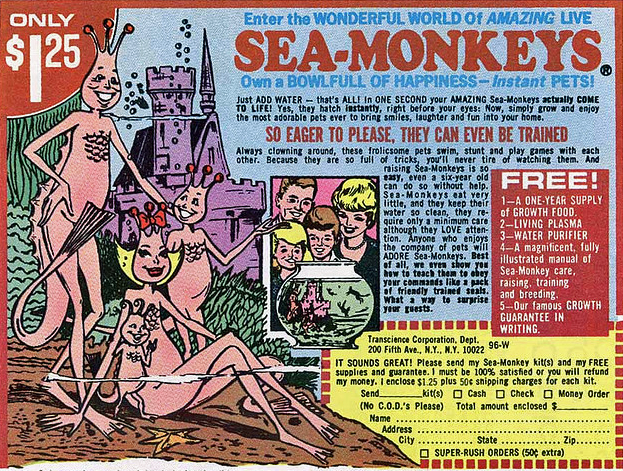 Sea Monkeys vintage ad