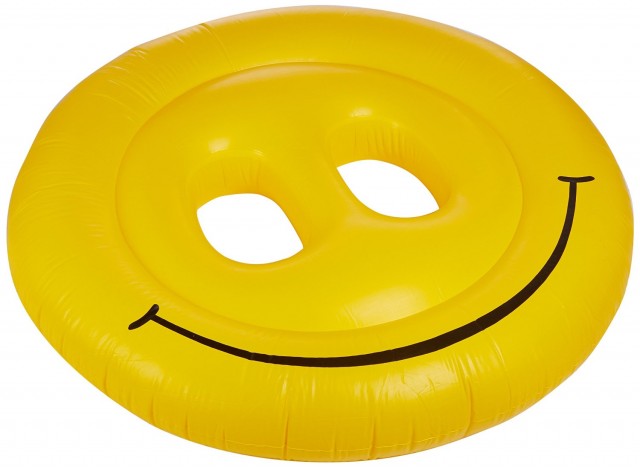 smiley face pool raft