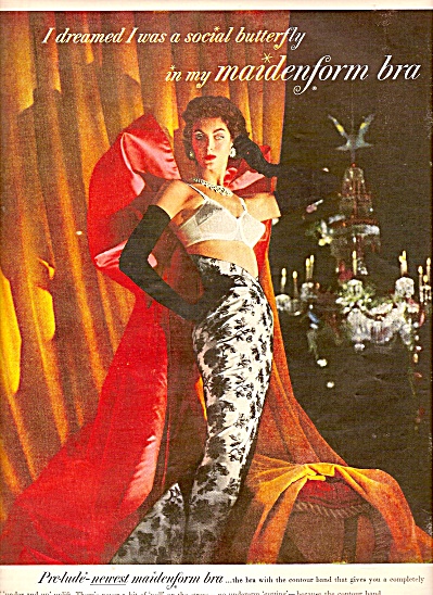 1964 women's Maidenform bra I dreamed I was way out window washer ad