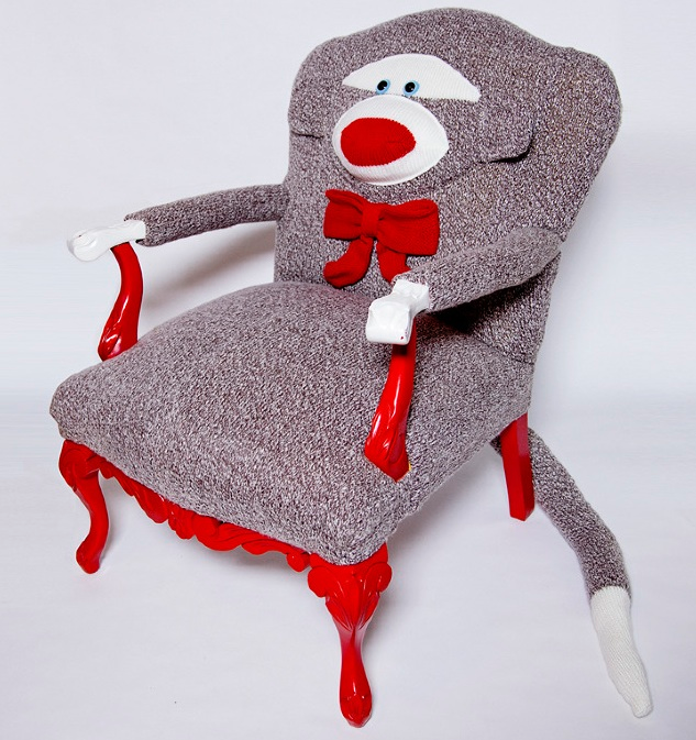 sock monkey prom dress