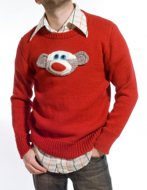 bluenotes sock monkey sweater