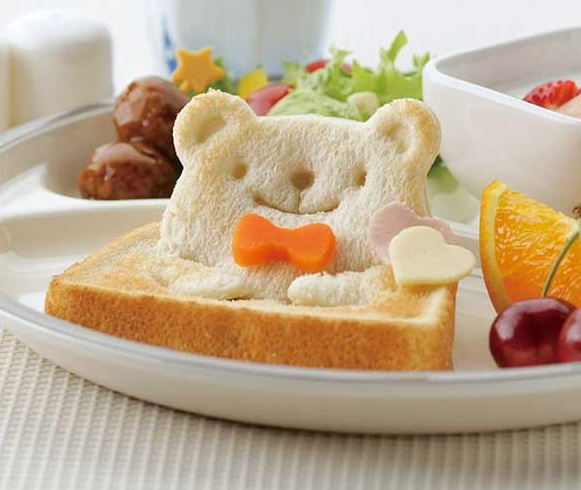 teddy bear sandwich mold #8
