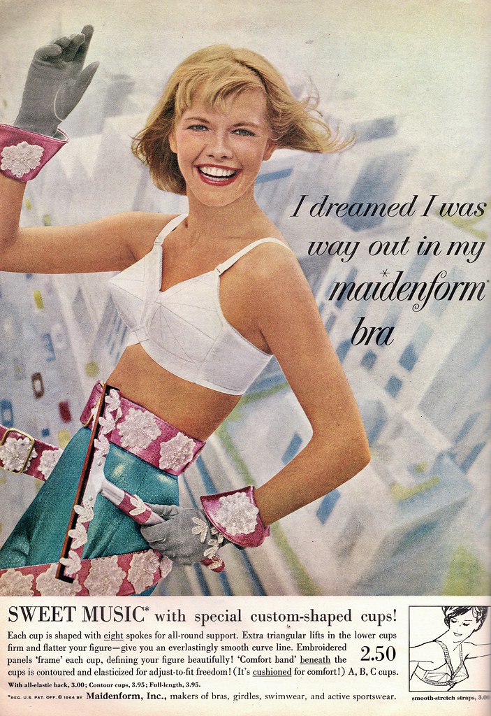 1957 Vintage Lingerie Ad for Maidenform Bra - I dreamed I posed  for a fashion ad : Everything Else